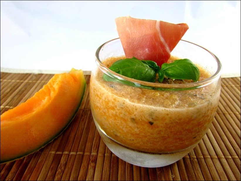 Gaspacho de melon au basilic Happy papilles