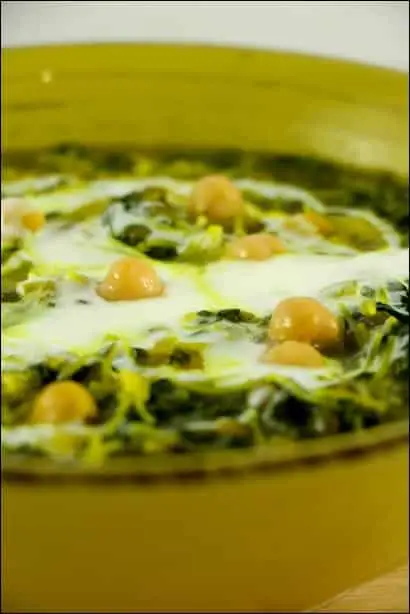 soupe iranienne epinard