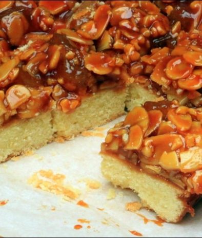 carrés sablés, orange et caramel