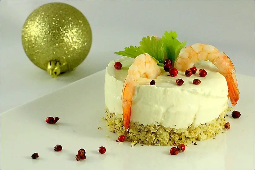 cheesecakes individuels aux crevettes