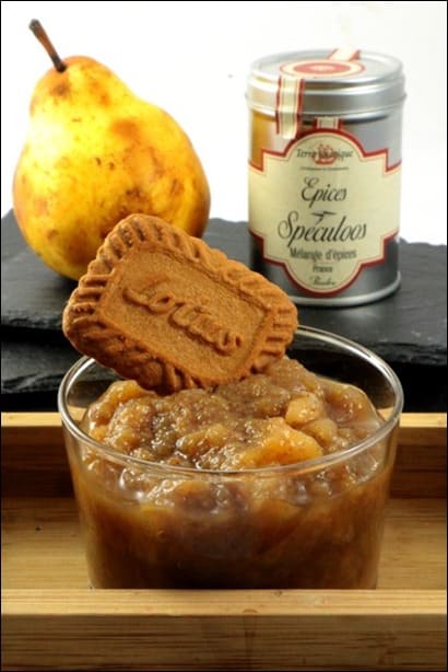 compote pomme poire speculoos