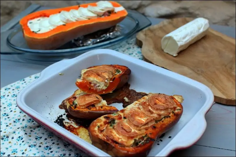 courge butternut farcie au fromage