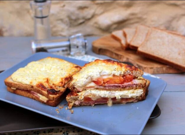 croque-monsieur moelleux et gratiné