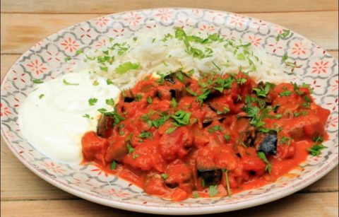 curry d'aubergine
