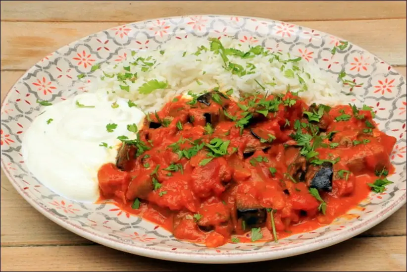 curry d'aubergine