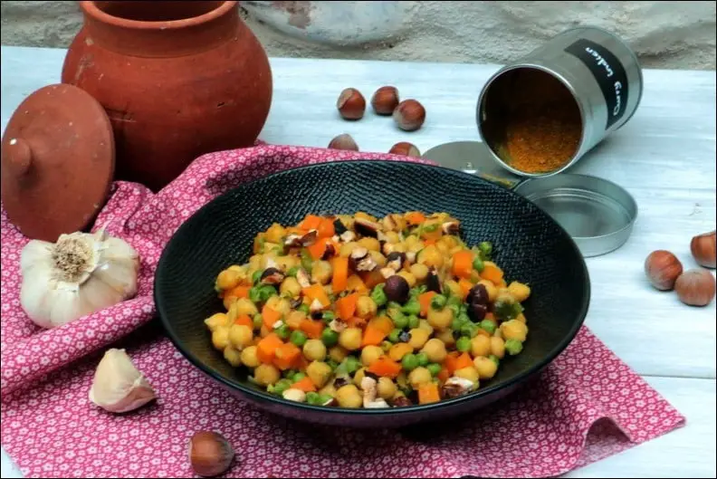 recette curry pois chiches facile