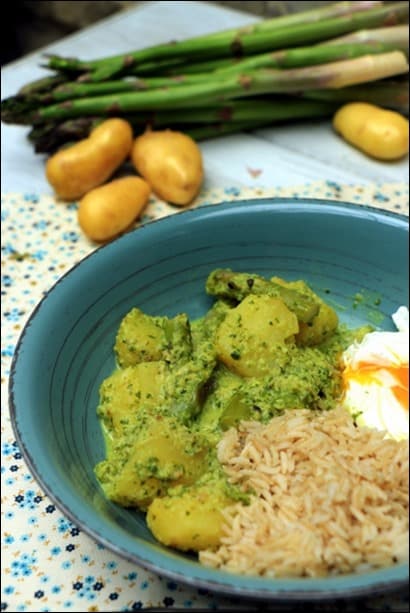 curry vert végétarien