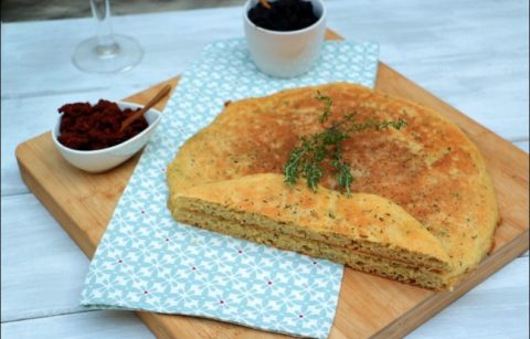 focaccia au thym sans gluten sans lactose