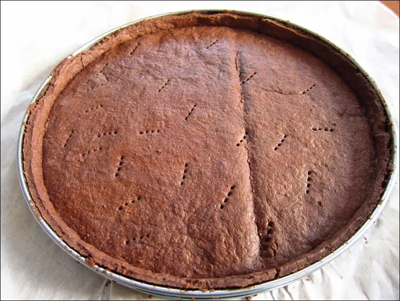 fond de tarte sablé au chocolat de Yann Couvreur