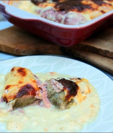 endives gratinées au jambon et à la bechamel