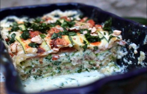 lasagnes au jambon cru courgette et ricotta