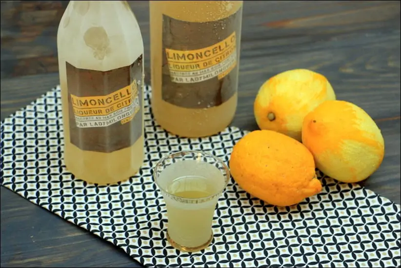 limoncello maison liqueur de citron