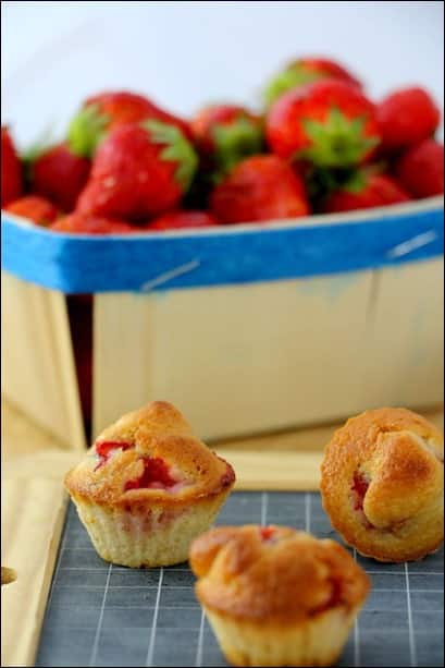muffins à la fraise