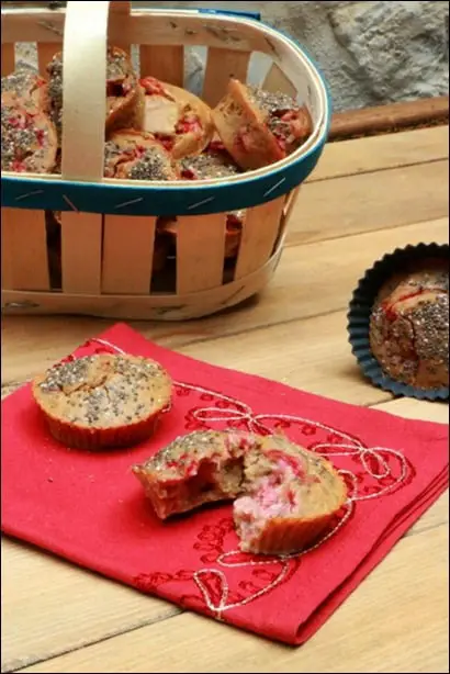 muffins aux fraises et graines de chia