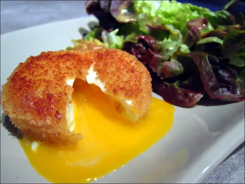 oeuf mollet pané frit top chef