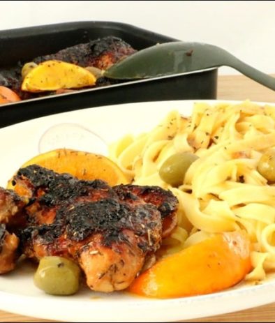 poulet rôti à l'orange et à la cannelle