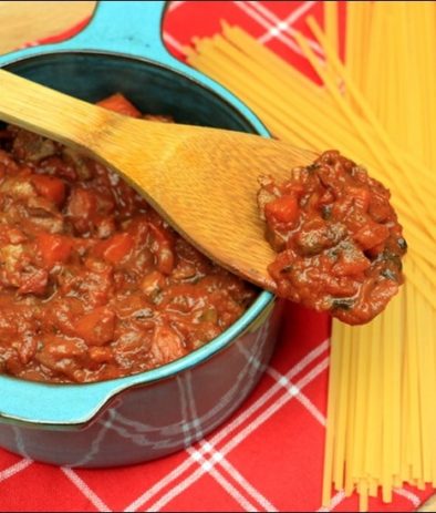 ragu alla romagnola (au veau, foies de volaille et jambon)