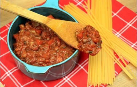ragu alla romagnola (au veau, foies de volaille et jambon)