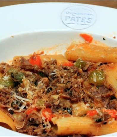 pâtes au ragu express de canard confit