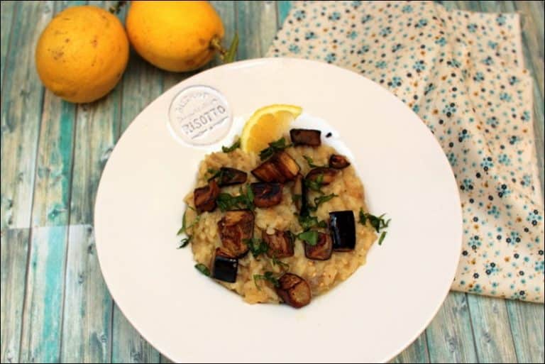 Risotto aux aubergines citron et basilic de Yotam Ottolenghi Happy