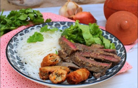 salade de bœuf mariné à la vietnamienne
