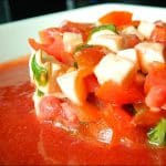 salade tomate fraise mozzarella