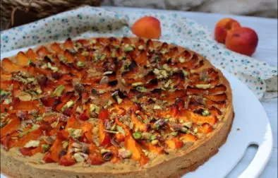 tarte amandine pistaches et abricots