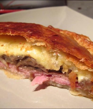 tourte jambon champignons fromage