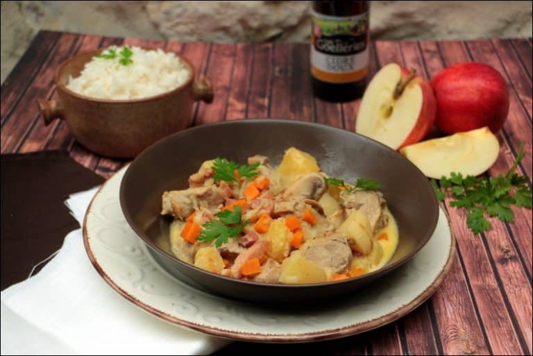 Sauté de porc au cidre et pommes - Happy papilles