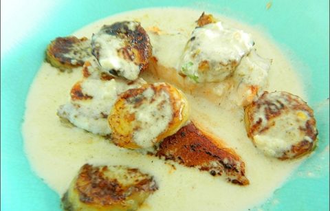 pavés de saumon aux épices coco et banane