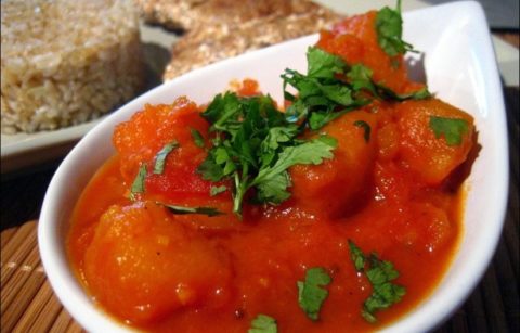 courge butternut à l'indienne
