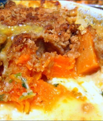 crumble de potiron aux flocons d'avoine
