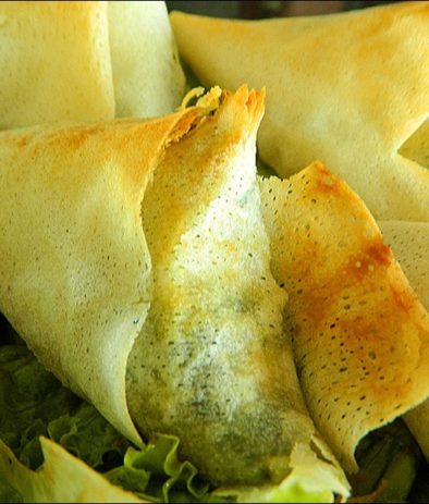 feuilletés aux épinards et à la feta