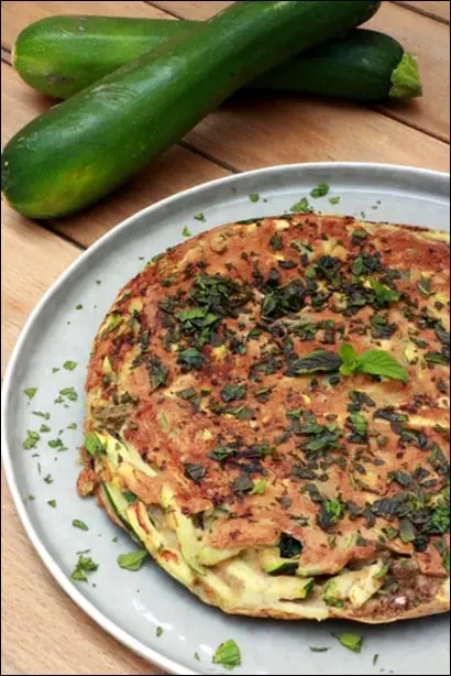 omelette courgette sarrasin