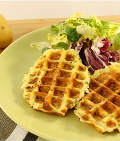 gaufres de pomme de terre à l'emmental