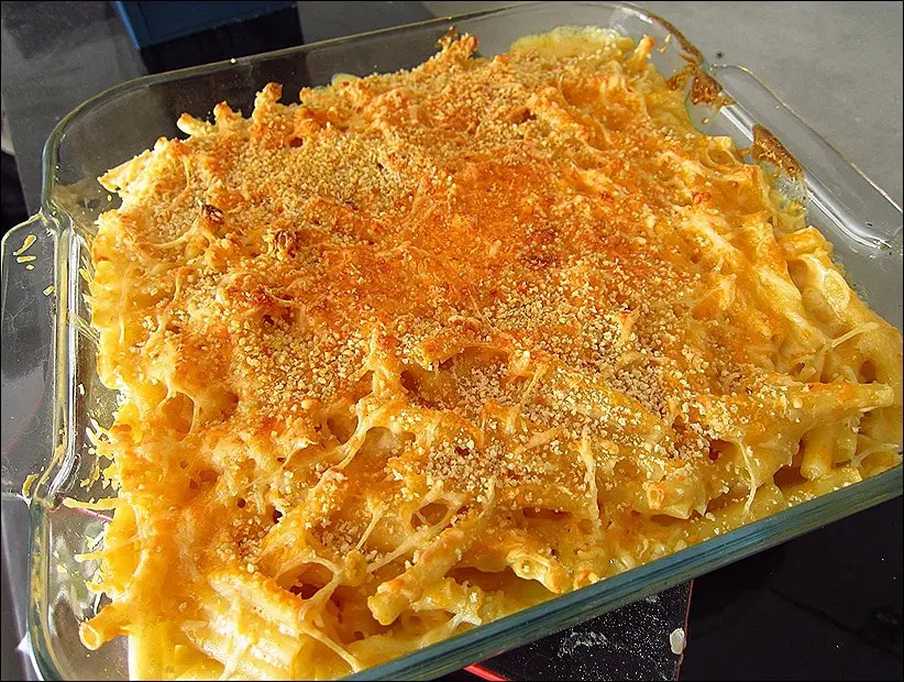 macaroni fromage avec chapelure