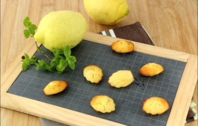 madeleines au citron et à la menthe