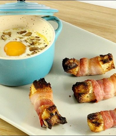 oeufs cocotte aux noix et à l'ossau iraty