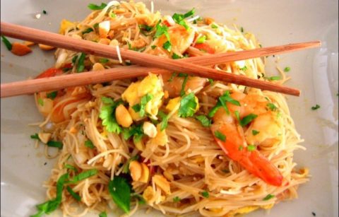 pad thaï aux crevettes