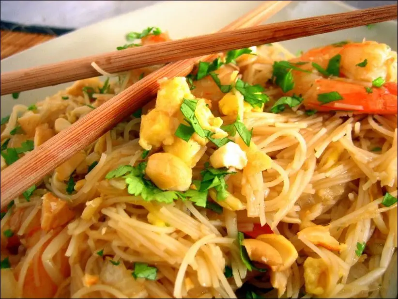 pad thai crevettes recette