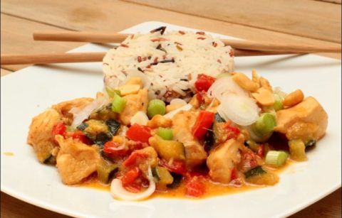 poulet sauce satay