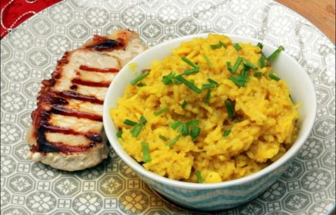 riz pilaf aux épices et au chou-fleur