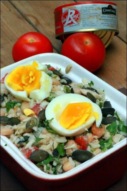 salade haricots blancs et thon