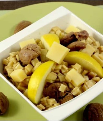 salade de crozets aux pommes marrons et comté