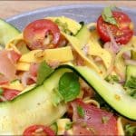 salade pates courgettes tomates