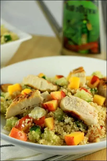salade couscous poulet nectarine