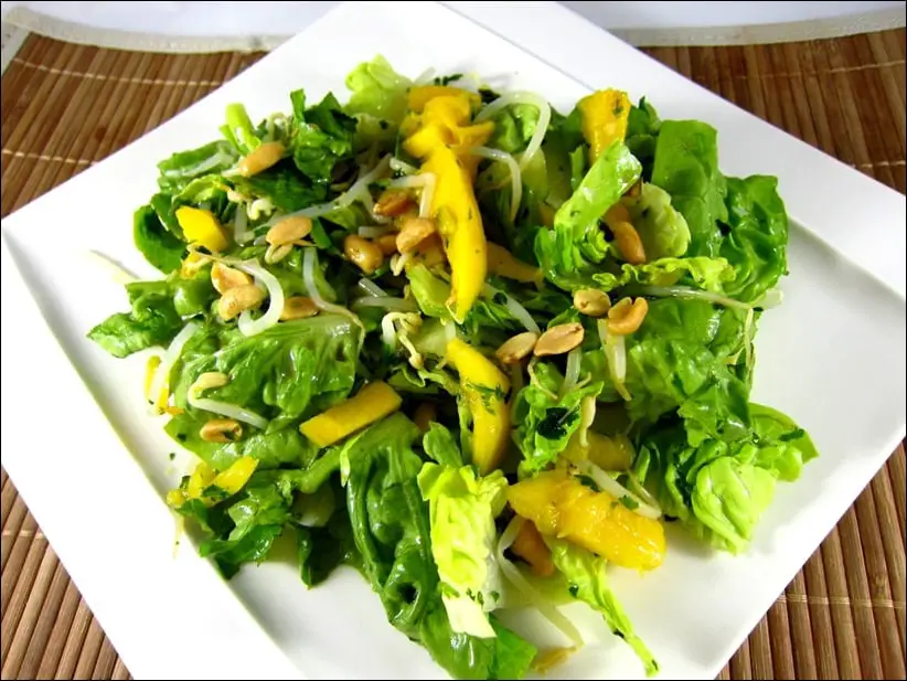 salade de mangue et coriandre