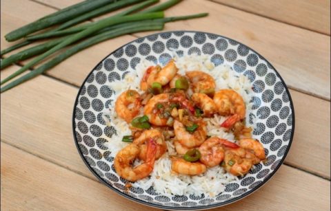 sauté de crevettes teryiaki