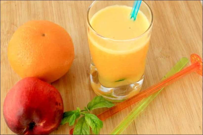 punch peche orange gingembre sans alcool