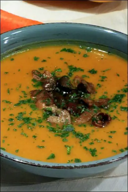 soupe courge muscade carotte
